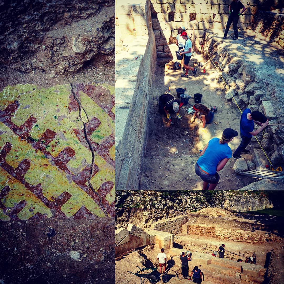 Montage Photos des fouilles archéologique dans le chateau de Coucy