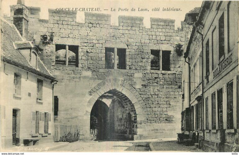 Carte Postale Porte de Laon coté ville
